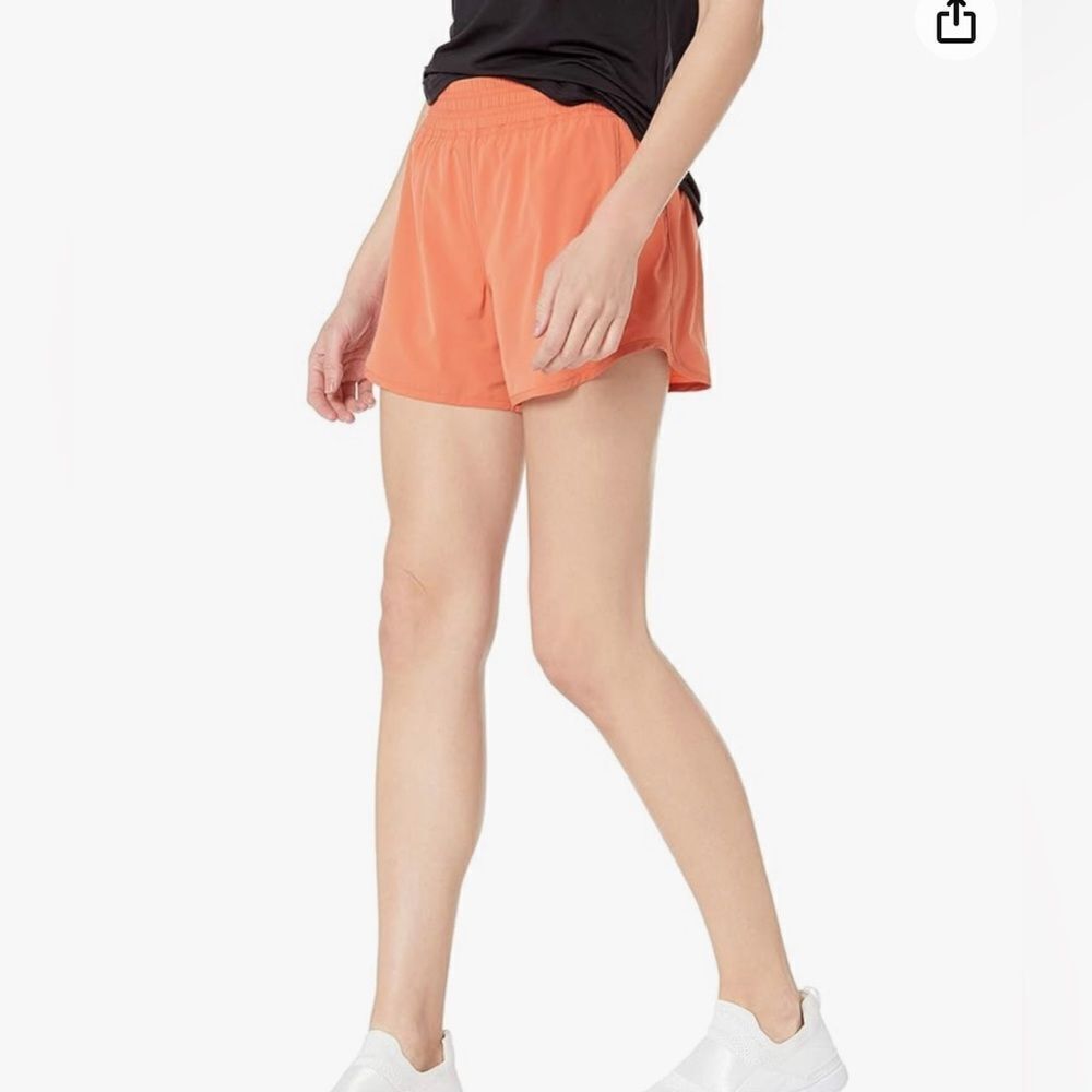 Women's Orange Athletic Shorts